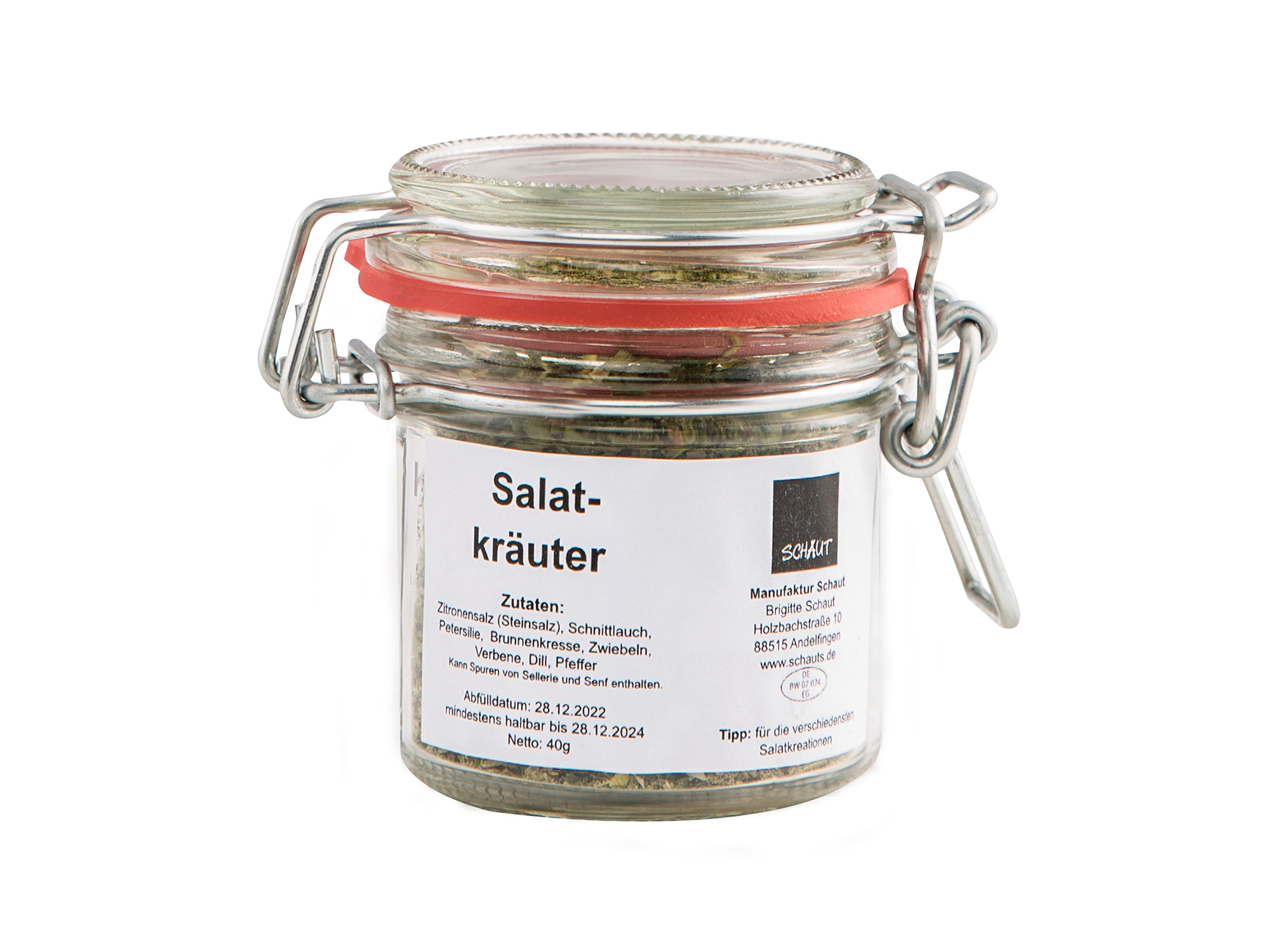 Salatkräuter im Glas